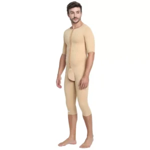 Below The Knee Bodysuit With Short Sleeves - Men