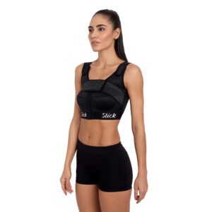 Compression Bra With Velcro Strap And Chest Band