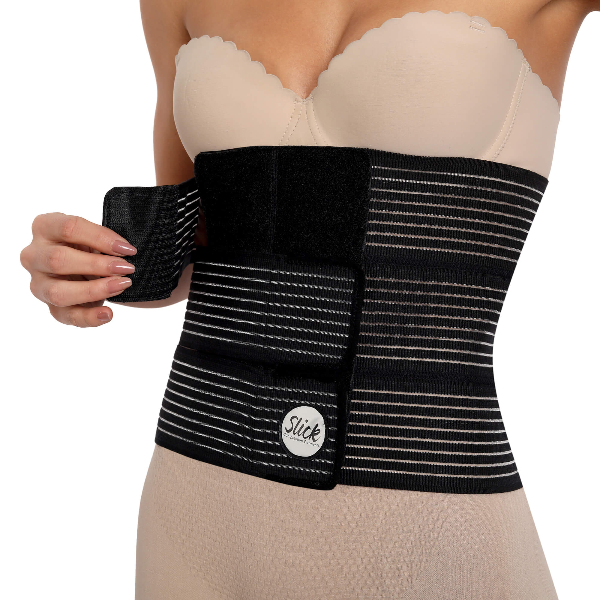 Abdominal Binder With 3 Adjustable Panels